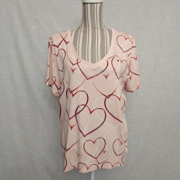 Tommy hilfiger hearts short sleeve tee size 1X - Picture 5 of 11